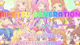 【偶像活动】Aikatsu Generation罗马音+MAD
