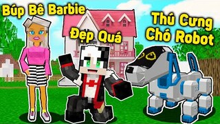 REDHOOD THỬ THÁCH 24GIỜ BIẾN MỀU THÀNH BÚP BÊ TRONG MINECRAFT*REDHOOD SINH TỒN THẾ GIỚI ĐỒ CHƠI MCPE
