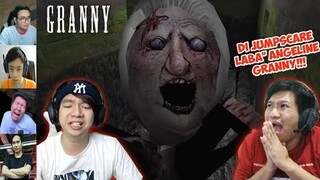 Teriakan Gamer Di Jumpscare Laba - Laba Angeline Granny | Granny Sewer New Update Indonesia