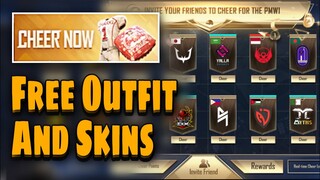 NEW CHEER NOW EVENT | HOW TO USE | FREE Outfit + Parachute skin | PUBG MOBILE