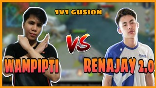 WAMPIPTI VS RENEJAY 2.0 (1V1 GUSION) | TRASHTALK ON! | MLBB GAMEPLAY!