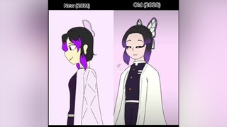 (Repost) So here's the comparison. Does it looked like i improved? fyp animation nezuko shinobu dem