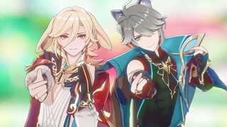 滴！你收到了一封海猫猫和卡兔兔的邮件【原神MMD/知妙】