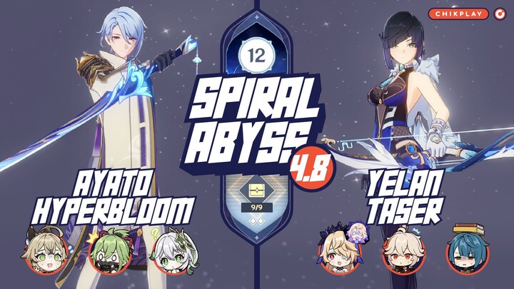 Spiral Abyss 4.8 - C2 Ayato X C1 Yelan | Floor 12 Full Star