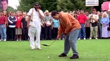Adam Sandler performs the most unbelievable trick shot of golf history! | Happy Gilmore | CLIP