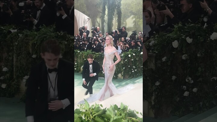 #ElleFanning is a dream at the #MetGala. ☁️ #LiveFromE #shorts