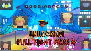 *NEW* FULL FIGHTING PASS 4 *UNLOCKED*  SHOWCASE | ANIME FIGHTING SIMULATOR