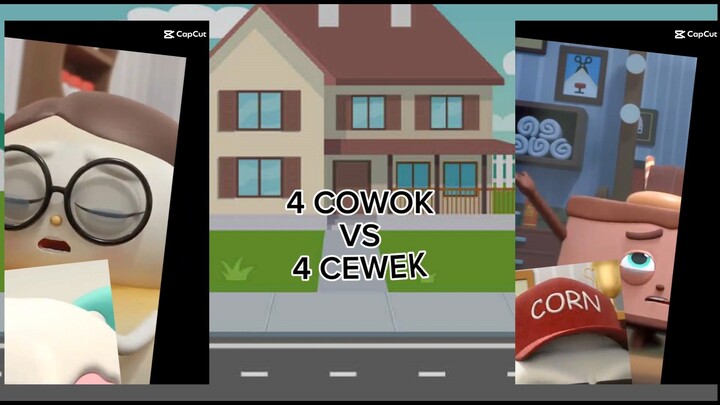 Jesag jedug 4 cowok vs 4 cewek di itz lyndice sama boboiboy