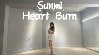 长腿妖精宣美Sunmi的’Heart Burn’舞蹈翻跳来了♡