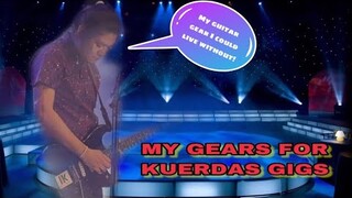 KUERDAS LEAD GUITARS CALOY FOR HIS GEARS AT KUERDAS GIGS