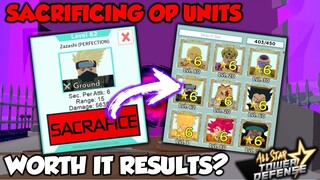 *NEW UPDATE!* SACRIFICING UNITS | WORTH IT TO SACRIFICE OP UNITS?! | ROBLOX ALL STAR TOWER DEFENSE