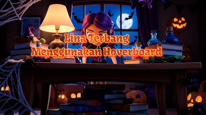 Lina Terbang Menggunakan Hoverboard