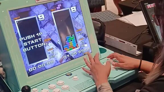 3rd place for Tetris Grand Master Absolute 2 at MXGG booth #event #TrcksterJam #arcade