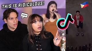 Christmas is MENTAL in the PHILIPPINES | Latinos react to "Oh Holy Night' Filipino Version