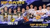 ONIC PH vs RRQ HOSHI TOP 10 PLAYS OF THE GAME | MPLI 2021