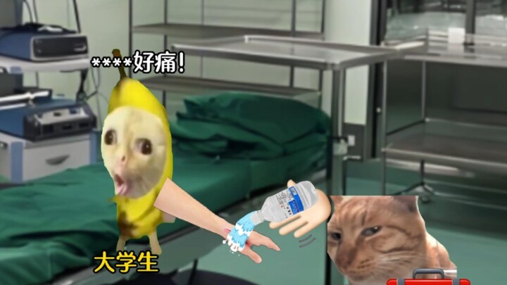 I cut my hand and went to suture it, but...