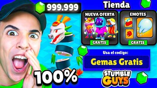 COMPRÉ TODA la TIENDA EXCLUSIVA de STUMBLE GUYS! 🤑 *gratis*