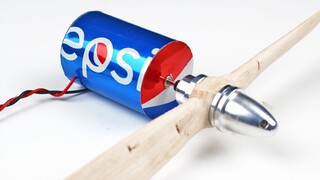 【Handmade】How to make a DC motor from a Coke can! (School Craft Project)