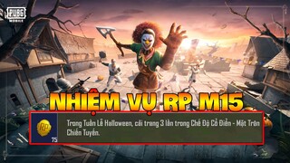 Cách Làm Nhiệm Vụ RP M15 Tuần 4 Pubg Mobile | Trong Tuần Lễ Halloween, Cải Trang Pubg Mobile