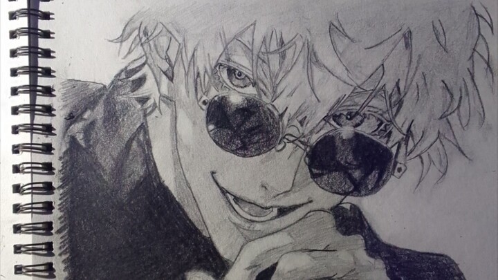 Mas kiko ganteng amay😋Draw Gojo Satoru // jujutsu kaisen