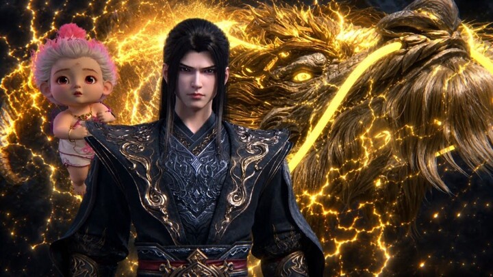 BTTH Season 5 Episode 204 Xiao Yan Bertemu  Naga Nine Mysterious Golden Lightning