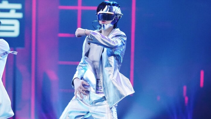 【李斯丹妮】蒙面舞王铁皮1990×阿K双人舞完整版丨神秘博士&机器人yyds！