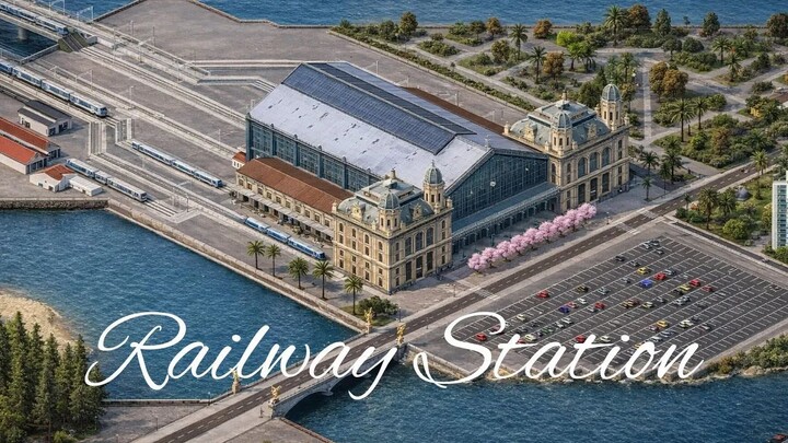 Theotown ｜ Building a Train Stations #theotown #citybuilder #viral #theotownindo