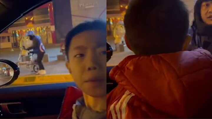 The mother and son called a designated driver on the roadside. The designated driver threw away the 