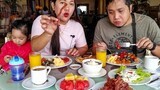 NAG UNLI FILIPINO BREAKFAST MUKBANG KAMI SA HOTEL | MUKBANG PHILIPPINES