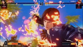 KOF15　チャンピオンvsチャンピオン　一撃圏内から強パンチ一発から逆転