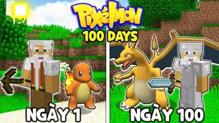 TÔI ĐÃ SINH TỒN 100 NGÀY TRONG MINECRAFT PIXELMON