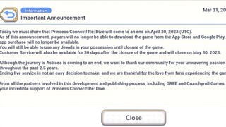 Princess Connect: Re Dive EN - Killing time before the game closes EN server on April 30th