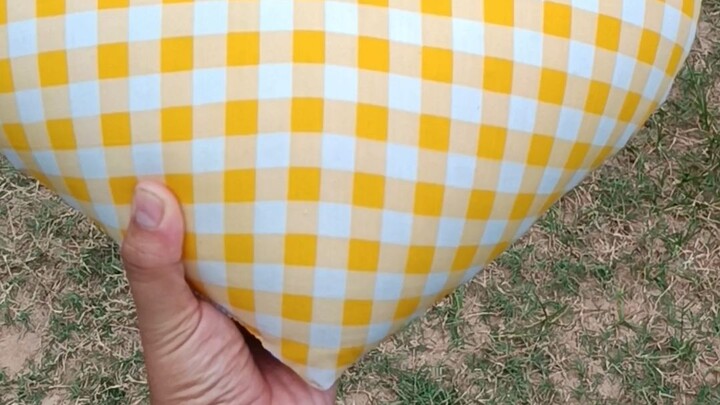 #หมอนหัวใจลายสก๊อต ผ้าลายสก็อตคอทตอนกันไรฝุ่น