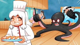 MENJADI KOKI SUSHI UNTUK PARA MONSTER BERSAMA @KeiKeiRoblox @WindiaNata