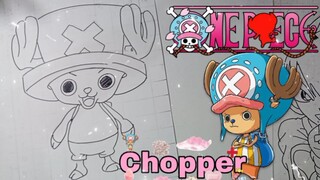 menggambar anime one piece, Chopper