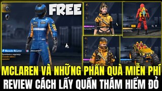 Review Những Phần Quà Sẽ Có Trong Sự Kiện Mclaren - Cách Lấy Quần Thám Hiểm Mới Màu Đỏ | Free Fire