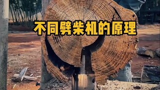 The principles of different wood splitters. #Science #Unwind #Lumberjack #Chopwood #Trivia
