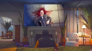 Michael sees his own death on TV