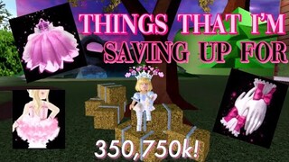 Things that I’m saving up for in ROBLOX Royale High!