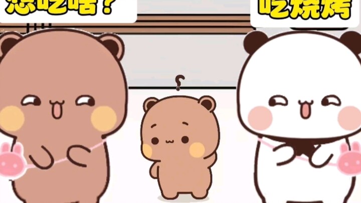 When parents communicated in code and wanted to eat secretly but Dudu found out...