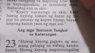 Pang Araw Araw na Talata.               Exodus 23:1-3