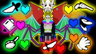 BOSS Seraphim Sans V2: Sức mạnh từ 7 Linh hồn | Minecraft Undertale mod