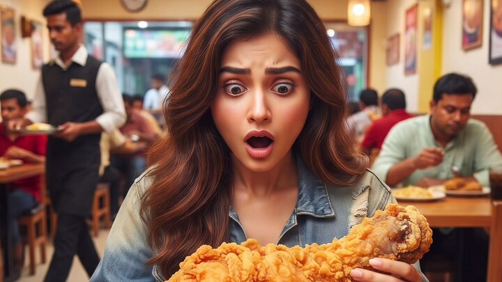 😱 এটা চিকেন নাকি মুরগির বড় ভাই?! 😂🍗 |