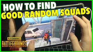 HOW TO FIND GOOD RANDOM SQUAD  IN PUBG MOBILE | IPAD MINI 5