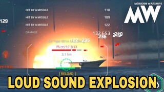 Modern Warships: LOUD SOUND EXPLOSION. online match gameplay.
