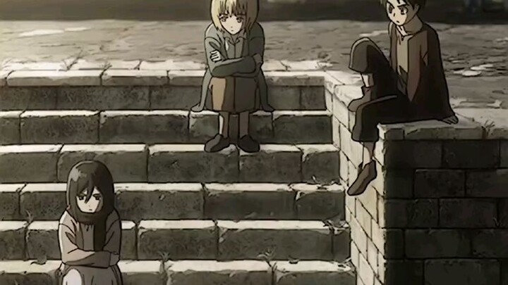 Attack on titan# aot#armin#eren#mikasa
