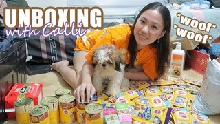 Unboxing Haul with Calli! (Dog food, diapers, vitamins, & more essentials) | Rosa Leonero