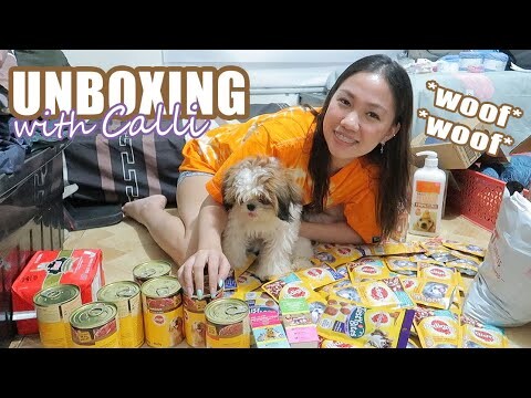 Unboxing Haul with Calli! (Dog food, diapers, vitamins, & more essentials) | Rosa Leonero