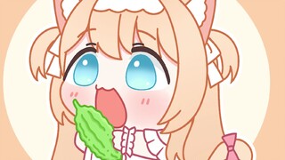 The kitten has tasted bitter melon for everyone