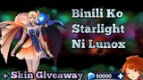 Buying Lunox Starlight + Skin Giveaway Mobile Legends